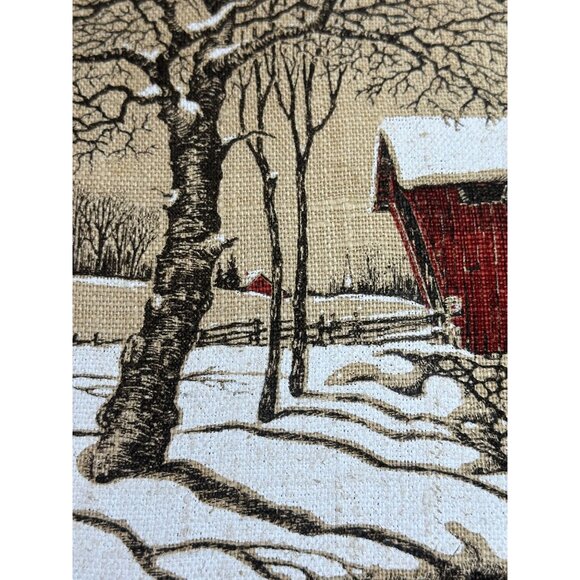 VTG Kay Dee 100% Pure Linen Handprint Hope Valley RN15424 Framed Wall Art 16" - Picture 9 of 9